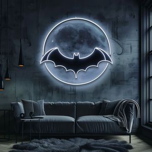 Bat Happy Halloween <span class=keywords><strong>Terror</strong></span> Snow Alta calidad Luz Led personalizada Diseño libre Letrero de neón Nombre Logo Dormitorio Decoración Fiesta Hogar - Product Image 1