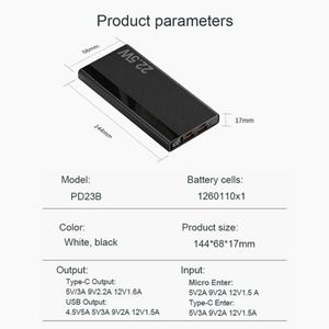 Batería Externa Portátil Ultra Delgada con Logotipo Personalizado 10000mAh/20000mah/30000mah Carga Rápida Entrada Micro USB para iPhone 13 14 15 - Product Image 2