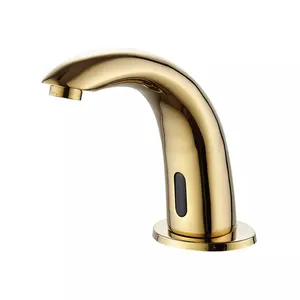 Automatic Sensor touchless brass basin induction mixer water tap gold bathroom sense water faucets