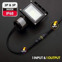Connecteur étanche IP68 M16 2 broches 3 broches, très vendu, pour câble d'alimentation industriel et applications étanches