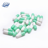 Ventes directes d'usine 00 #   Capsules vides en gélatine de couleur vert clair et blanc, certification Halal, capsules pharmaceutiques