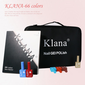 Kit de <span class=keywords><strong>Vernis</strong></span> à Ongles Gel UV Semi-<span class=keywords><strong>Permanent</strong></span> KLANA pour Salon de Manucure 66 Couleurs Pailletées Soak-Off Organique UV LED - Product Image 3