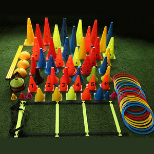 Nouvelle mode de jeu de cônes pliables équipement d'entraînement réglable pour ballon de football en cuir échelle d'agilité en PVC pour usage sportif - Product Image 5