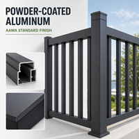 Panneaux de clôture en aluminium modernes, sur mesure, anti-rouille, avec revêtement en poudre, pour la vie privée, pour villa, jardin arrière-cour