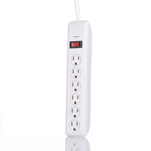 3ft bảo vệ tăng điện Dải điện đa cắm 6 cửa hàng quá tải bảo vệ mở rộng ổ cắm với cá nhân chuyển đổi - Product Image 3