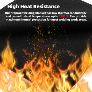 80 "X36" войлочное сварочное одеяло, огнестойкое противопламенное одеяло, войлочное изолированное одеяло для сварки и пайки сантехнического припоя - Product Image 2