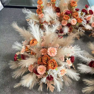 Op Maat Gemaakte Tafel Bloem Bal Middelpunt Kunstmatige Pampas Gras Rozenbal Voor Bruiloft Tafel Bloemen Decoratie - Product Image 4