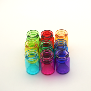 Màu sắc khác nhau lọ thủy tinh nhiều năng lực lọ thủy tinh với Stopper và nhôm nhựa lật cho bột và chất lỏng - Product Image 3