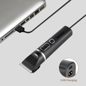Logitech — tondeuse à <span class=keywords><strong>cheveux</strong></span> électrique, rasoir professionnel Rechargeable avec lame en céramique noir et blanc, vente en gros - Product Image 6