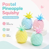 Bestseller Mini Jouet Squishy Ananas Nouveauté Caoutchouc Souple à Presser Anti-Stress Jouet Fidget