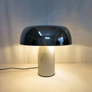 Lampada da Comodino di Lusso Moderna con <span class=keywords><strong>Base</strong></span> in Marmo Lucidato Impermeabile per Camera da Letto e Ville - Product Image 3
