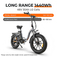 Bicicletta elettrica pieghevole Vakole Y20 Pro Utility con pneumatici larghi, ideale per il trasporto urbano.