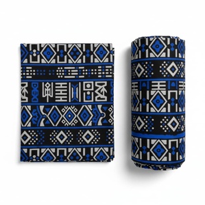 Pagne africain traditionnel pour femme, motif audacieux en wax, tissu confortable et respirant, teinture naturelle, idéal pour le quotidien et les fêtes - Product Image 6