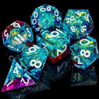 Ensemble de dés DND pour fêtes - Dés polyédriques en résine en vrac pour les soirées de jeux de rôle et les cadeaux