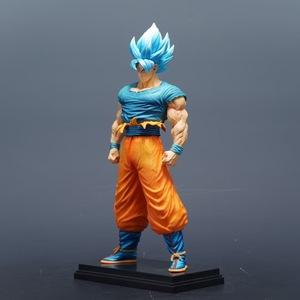 Figura de Goku Super Saiyan Blue de DBZ, Fábrica LK, 31 cm de Altura, con Cabeza Intercambiable, Diseño Detallado de Músculos para Decoración de <span class=keywords><strong>Anime</strong></span> - Product Image 3