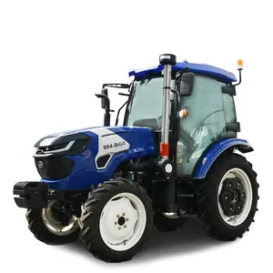 Trator de rodas agrícola pequeno para jardim pequeno 4x4 compacto de alta potência 80HP90HP100HP frete grátis