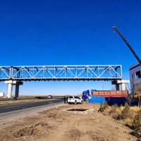 Pont en acier préfabriqué à structure modulaire en forme de H pour autoroute et voie ferrée