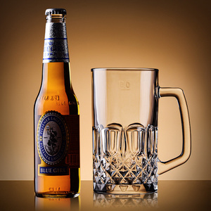 Precio justo DELI 580ml 890ML Cristalería Gran stock Tazas de cerveza personalizadas con asa - Product Image 2