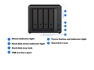 เซิร์ฟเวอร์จัดเก็บข้อมูล Ds923+ 4Bay Nas Diskstation สำหรับเครือข่ายการเข้าถึงข้อมูลในองค์กร - Product Image 6