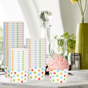Customizable Biodegradable <b>Disposable</b> Fancy Cartoon Birthday Party Kids Ice Cream Paper <b>Cups</b> Spoon Lids Eco-Friendly Custom - Product Image 4