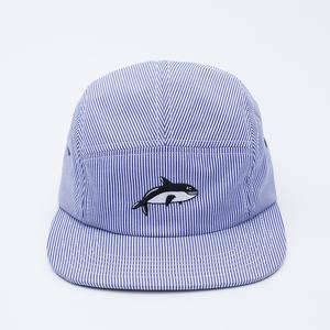 Gestreifte Patchwork-Stickerei 5-Panel Baseballkappe mit flachem Schirm für Herren und Damen – Frühling/Sommer, Streetwear, Retro, Hip-Hop, Koreanisch - Product Image 1