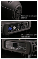 Luz de lavado de punto de haz de cabeza móvil 3 en 1 350W 7R DJ fiesta etapa profesional 14 colores + luz vacía DMX512Sharpy Luz
