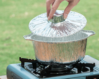 Wadah Makanan dari Aluminium Foil Sekali Pakai Anti Lengket untuk Perjalanan Liburan Berkemah Wadah Aluminium Foil untuk Piknik