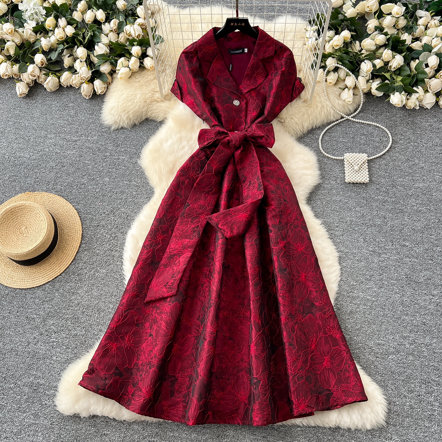 knee length dresses for ladies Maya Amber Yellow Strappy Bandage Midi Dress – Plaza Collection main image 0