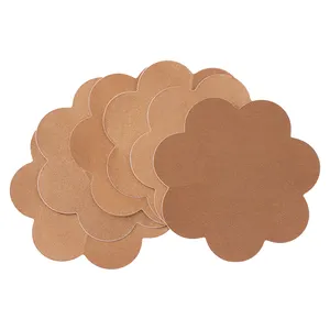 Sexy Beige Nude Brown Black Disposable Chest Stickers Invisible Nipple Cover