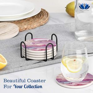 Cổ điển gốm bia đế lót ly nước nóng và bụng máy tập thể dục cho phong cách cổ điển nội thất - Product Image 6