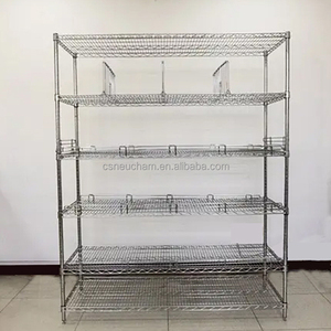 Thiết Kế Mới Hai Tầng Mạnh Mẽ Chrome Dây Lưu Trữ Kệ Dây Kệ Kệ Thép Kệ Lưu Trữ Giá Với Ngăn - Product Image 1