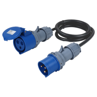 Câble répartiteur de prise industrielle HFE HFN-213, étanche IP67, adaptateur de distribution d'alimentation IEC60309, 400V/230V 125A