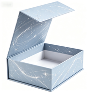Boîte rigide magnétique moderne personnalisée, boîte cadeau à ouverture rabattable avec impression personnalisée pour ensemble cosmétique, vêtements, souvenirs, boîte de rangement