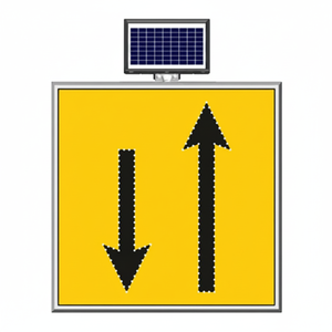 Panneau Stop LED Solaire en Aluminium 100x100cm Avertissement & Sécurité - Product Image 2