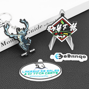 Porte-clés en caoutchouc personnalisé Porte-clés en pvc avec breloque souvenir en silicone et logo personnalisé - Product Image 2