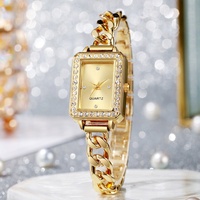 Montre-bracelet rectangulaire à quartz pour femme, prix de gros, bracelet en alliage tendance, bijoux quotidiens pour étudiants, fabricant