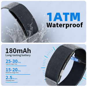 BWVITRO (20 Días) Pulsera Inteligente con Batería, Monitor de Frecuencia Cardíaca 24H, Presión Arterial, Estrés, HRV, Resistente al Agua, Rastreador de Actividad Física - Product Image 6