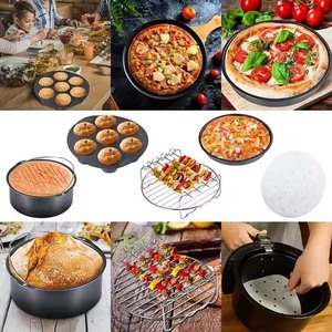 Para freidora de aire <span class=keywords><strong>Philips</strong></span>, herramienta de cocina con revestimiento antiadherente compatible, juego de accesorios para hornear freidora de aire, platos y sartenes para hornear - Product Image 6