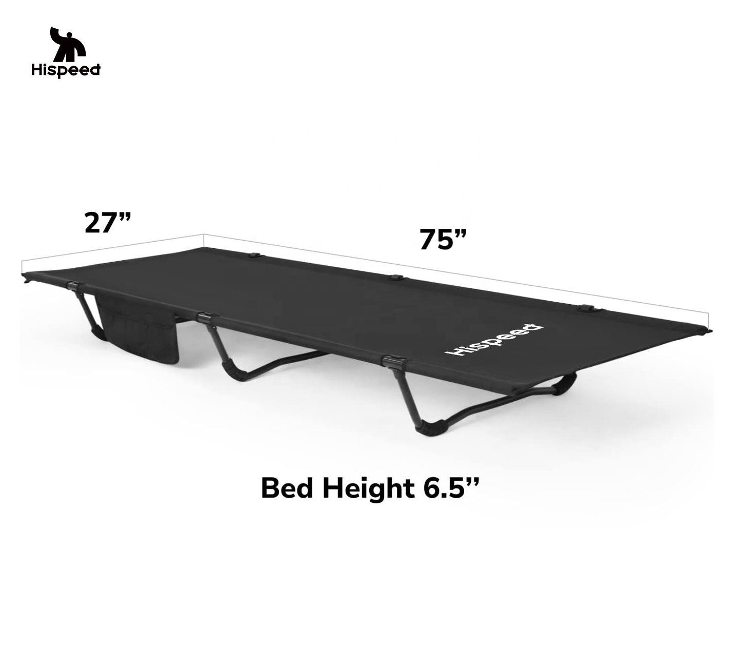 HISPEED Personalizado Dobrável Berço Cama Dobrável Camping Cama Maca 150kgs Ultraleve Campo Turístico-Berço