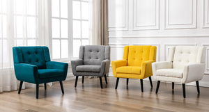 เก้าอี้เสริมบุผ้าลินินปรับระดับความสูงได้ ทันสมัย ออกแบบตามหลักสรีรศาสตร์ กันน้ำ เป็นมิตรกับสิ่งแวดล้อม สำหรับห้องนั่งเล่น โรงแรม และใช้ในบ้าน ทำจากไม้ - Product Image 2