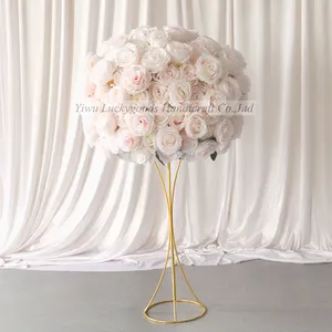 Lfb1653 bola de flores artificial para casamento, atacado, peças de mesas, decorativa, flores e wreaths, casamento, dia dos namorados, natal