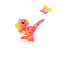 Vélociraptor tourbillonnant imprimé en 3D, fabriqué en autre matériau, non toxique, respectueux de l'environnement, articulations flexibles pour filles