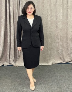 Traje Formal de Dos Piezas para Mujer, Chaqueta y Vestido, Estilo Africano, Impermeable, Transpirable, 100% Poliéster - Product Image 1