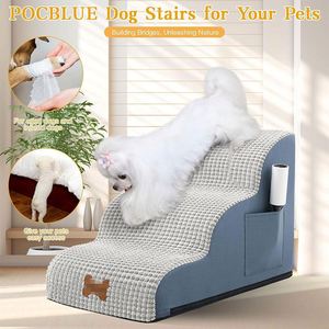 Pet Stairs Modern Luxury Solid Sustainable Pet Stairs <b>Ladder</b> for Cats Dogs Small Animals-Detachable Design Durable Anti-Slip - Product Image 3