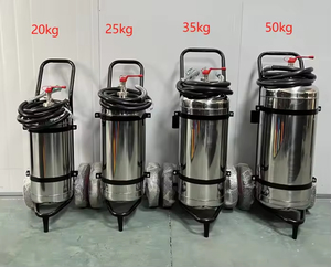 Estintori a Carrello Personalizzati a Polvere Secca/Schiuma/a Base d'Acqua, Attrezzature Antincendio in Acciaio Inossidabile con Ruote - Product Image 4