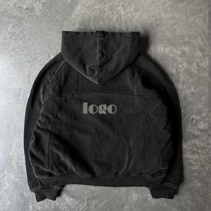 เสื้อครอปเอวลอยทรงหลวมสำหรับผู้ชายวินเทจใส่สบายแนวสตรีทแวร์เสื้อครอปแบบมีฮู้ดสำหรับฤดูหนาว - Product Image 5