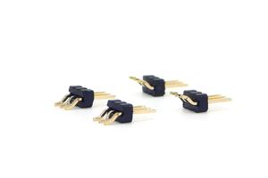 Connecteur d'en-tête de broche de pas de 1.27mm simple rangée à angle droit SMT SQ0.46mm H1.5mm 1*3P - Product Image 4