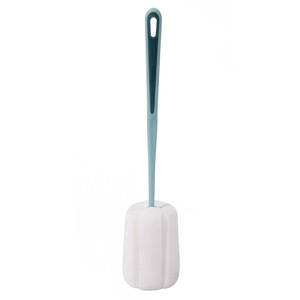 Cup Cleaning Brush Long Handle Sponge For Thermos Water Baby Bottles Color Block Design - Product Image 5