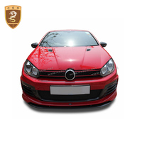 Kit de carrosserie de remplacement R-port Style CF + FRP pour pièces de carrosserie de voiture Volkswagen Golf 6 Auto