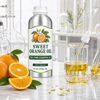 Huile Essentielle d'Orange Douce Pressée à Froid 100% Pure de Qualité Alimentaire Extrait Végétal Naturel Formulation Cosmétique Usage Domestique